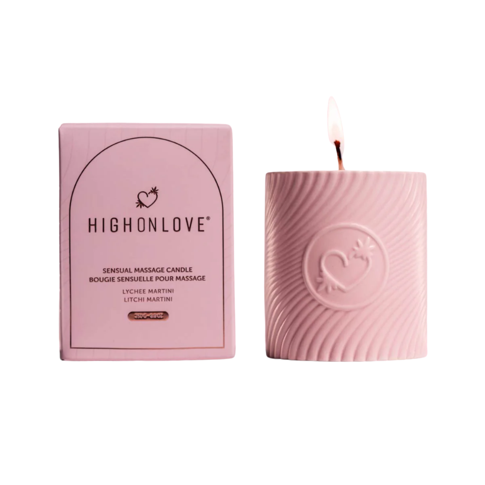 Pink Massage Candle - Strawberries & Champagne