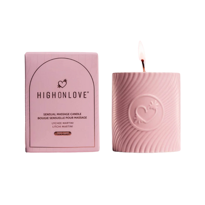 Pink Massage Candle - Strawberries & Champagne