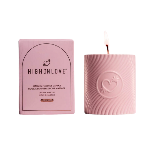 Pink Massage Candle - Strawberries & Champagne