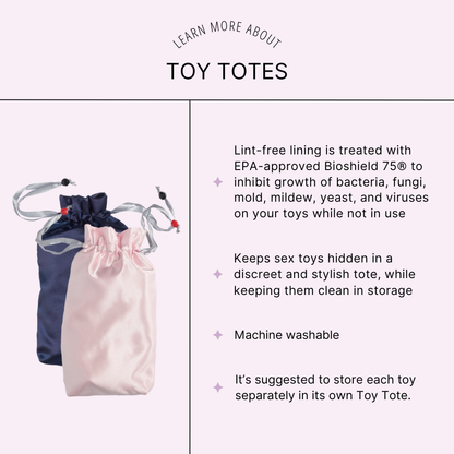 Pleasure Toy Tote - Anti Microbial Bag